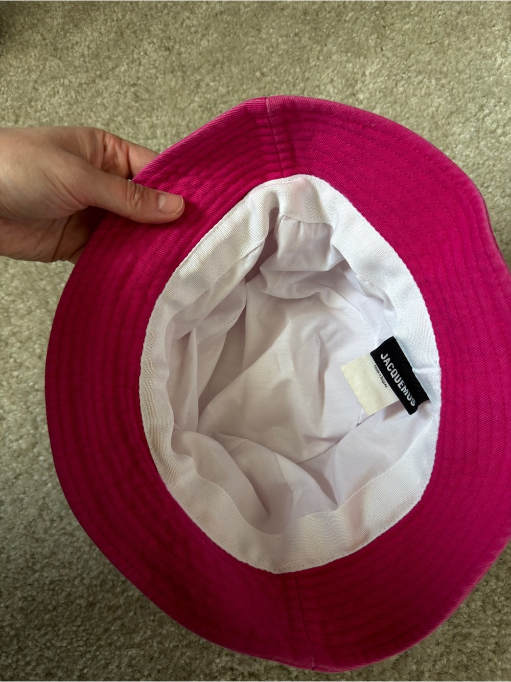 Jacquemus Fuchsia Logo Bucket Hat - Picture 4 of 4